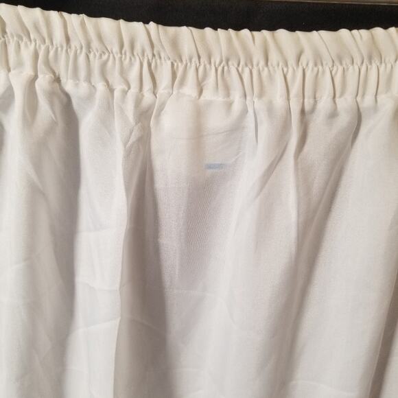 Vintage 80's White Algo Ettes 2 Piece Dress Short Sleeve Round Neck Women Size 9 - Picture 8 of 16